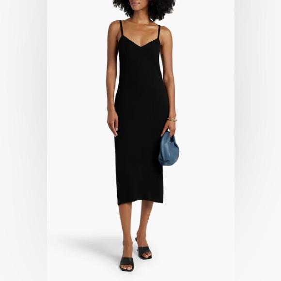 NWT Naadam Cashmere Ribbed Midi dress - Picture 9 of 11